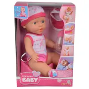 Papusa simba new born baby 30 cm bebe darling cu olita si bavetica roz inchis hubs105037800-dpi