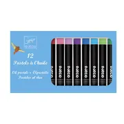 12 Culori pastel de ulei Djeco - BRBDJ09748