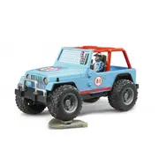 Jeep Cross Country albastru cu figurina, scara 1:16, Bruder NCR2541B