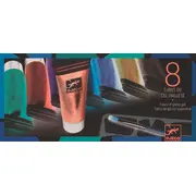 8 Culori cu sclipici Djeco, glitter gel - BRBDJ08798