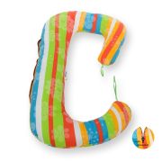 BabyNeeds - Perna 3 in 1 pentru gravide si bebelusi Soft Plus, Curcubeu BYNBN55