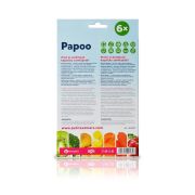 Petite&Mars - Set 6 pungi reutilizabile pentru hranire cu elefantei Papoo Albastru BYN901807