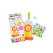 Petite&Mars - Set 6 pungi reutilizabile pentru hranire cu leuti Papoo Portocaliu BYN901808