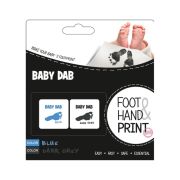 Petite&Mars - Set amprente mulaj cu cerneala Baby Dab Albastru si Gri - BYN90101