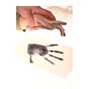 Petite&Mars - Set amprente mulaj cu cerneala Baby Dab Albastru si Gri - BYN90101