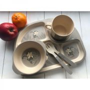 Set cina pentru bebelusi Maimuta Gri - SOLBJB555010