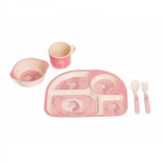 Set cina pentru bebelusi Unicorn Roz - SOLBJB555000