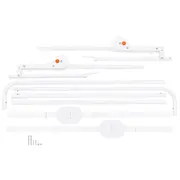 Lionelo - Bariera protectie pat Hanna, 150x66 cm, Gri BYNLO-HANNA