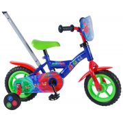 Bicicleta pentru baieti 10 inch cu maner roti ajutatoare partial montata PJ Masks - SOLVOL71063