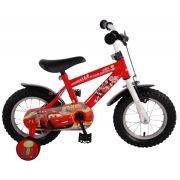 Bicicleta pentru baieti 10 inch cu maner si roti ajutatoare Cars partial montata - SOLVOL31005