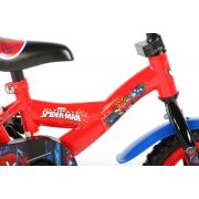 Bicicleta pentru baieti 10 inch cu maner si roti ajutatoare partial montata Spiderman - SOLVOL41054
