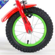Bicicleta pentru baieti 12 inch cu roti ajutatoare partial montata PJ Masks - SOLVOL71263-CH