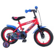 Bicicleta pentru baieti 12 inch cu roti ajutatoare partial montata Spiderman - SOLVOL41254-CH