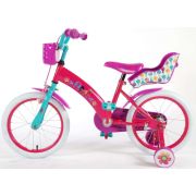 Bicicleta pentru copii fetite Trolls Volare 16 inch cu roti ajutatoare - SOLVOL61652-CH