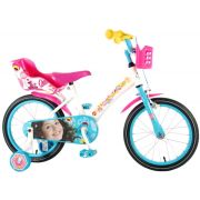 Bicicleta pentru fete 16 inch cu scaun pentru papusi roti ajutatoare si cosulet Soy Luna - SOLVOL71605-CH