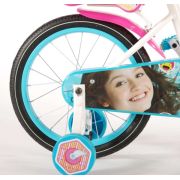 Bicicleta pentru fete 16 inch cu scaun pentru papusi roti ajutatoare si cosulet Soy Luna - SOLVOL71605-CH