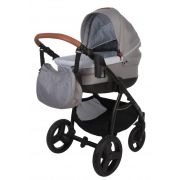 Carucior pentru copii BO Jungle 3 in 1 B Zen Gri cu geanta suport pahar pelerina ploaie si plasa insecte incluse - SOLBJB700500