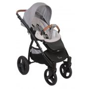 Carucior pentru copii BO Jungle 3 in 1 B Zen Gri cu geanta suport pahar pelerina ploaie si plasa insecte incluse - SOLBJB700500