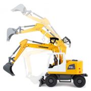 Excavator plastic Bagr Liebherr A918 Litronic Worxx cupa functionala 48 cm pentru copii - SOLLE04611