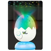 Lampa de veghe si proiector pentru copii si bebelusi BO Jungle forma Ou cu stelute - SOLBJB800510