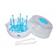 Sterilizator rapid pentru 6 biberoane bebelusi BO Jungle pentru cuptorul cu microunde  - SOLBJB500400