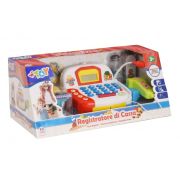 Casa de marcat cu baterii cu calculator si scanner Globo - SOLGL38125