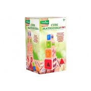 Joc educational cu cuburi stivuibile Globo Legnoland - SOLGL38916