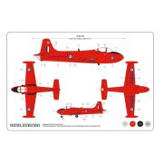 Kit constructie Airfix avion Hunting Percival Jet Provost T.4 Starter Set 1:72 - SOLAF55116