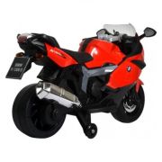 Motocicleta electrica BMW K130S cu sunete si lumini pentru copii rosie - SOLGL38967