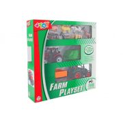 Set 2 tractoare cu frictiune trailer si 7 animale Globo - SOLGL38368