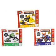 Set constructie 2 in 1 vehicule piese moi din plastic cu suruburi speciale - SOLGL38243