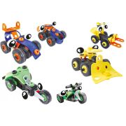 Set constructie 2 in 1 vehicule piese moi din plastic cu suruburi speciale - SOLGL38243