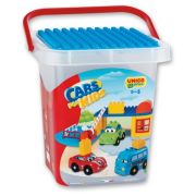 Set constructie cuburi Unico Galetusa Masini si Garaj 35 piese - SOLUN8569
