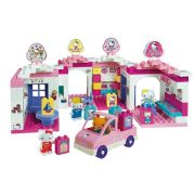 Set cuburi constructie Centru comercial Hello Kitty Unico - SOLUN8659
