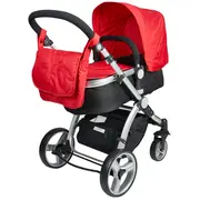 Carucior 2 in 1 Veneto rosu Kidscare SUPKCC670R2