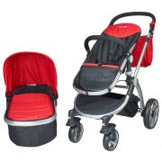 Carucior 2 in 1 Veneto rosu Kidscare SUPKCC670R2