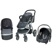 Carucior 3 in 1 Veneto gri Kidscare SUPKCC670G3