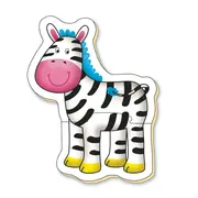 Baby puzzle: animale din jungla (2 piese)