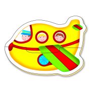 Baby puzzles: set de 6 puzzle-uri transport (2 piese)