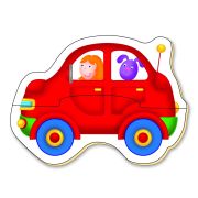 Baby puzzles: set de 6 puzzle-uri transport (2 piese)