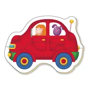 Baby puzzles: set de 6 puzzle-uri transport (2 piese)