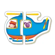 Baby puzzles: set de 6 puzzle-uri transport (2 piese)