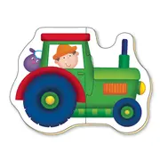 Baby puzzles: set de 6 puzzle-uri transport (2 piese)