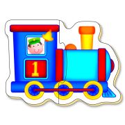Baby puzzles: set de 6 puzzle-uri transport (2 piese)