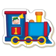 Baby puzzles: set de 6 puzzle-uri transport (2 piese)