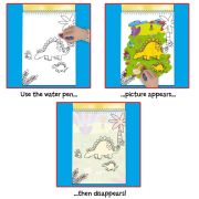 Water magic: carte de colorat dinozauri