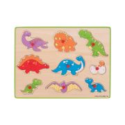 Puzzle din lemn incastru - dinozauri