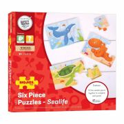 Set 3 puzzle din lemn - lumea acvatica