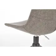 Scaun birou copii hm doblo, ergonomic, roti pivotante, cadru cromat, stofa, inaltime ajustabila, 100 kg, gri drm4638