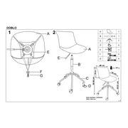 Scaun birou copii hm doblo, ergonomic, roti pivotante, cadru cromat, stofa, inaltime ajustabila, 100 kg, gri drm4638